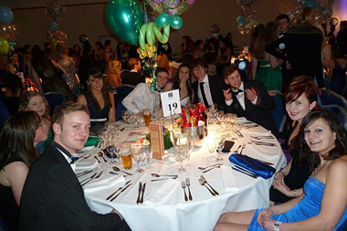 One of the happy tables and guests