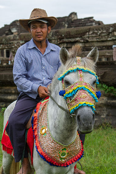A working horse ridden in Cambodia. Credit: World Horse Welfare