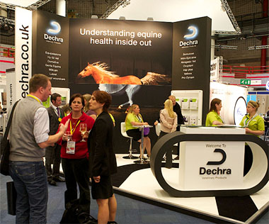 Delegates at Dechra Veterinary Products' stand at BEVA Congress