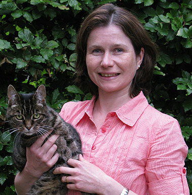 Simone and cat