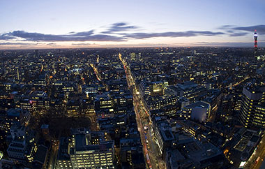 Photo of the view from the top of Centre Point