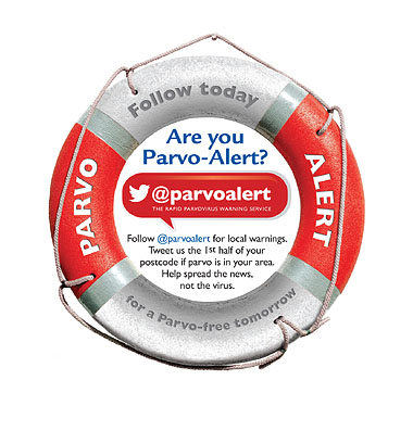 Parvo-Alert sticker
