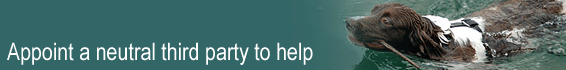 Appoint a neutral third party to help