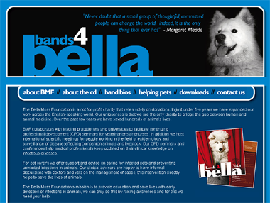 Screenshot from bands4bella.com