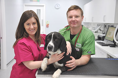 Joint Venture Partner and Vet Barry Palmer and his wife and veterinary nurse Christina Palmer