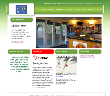 Example of an 'Up And Walking' website