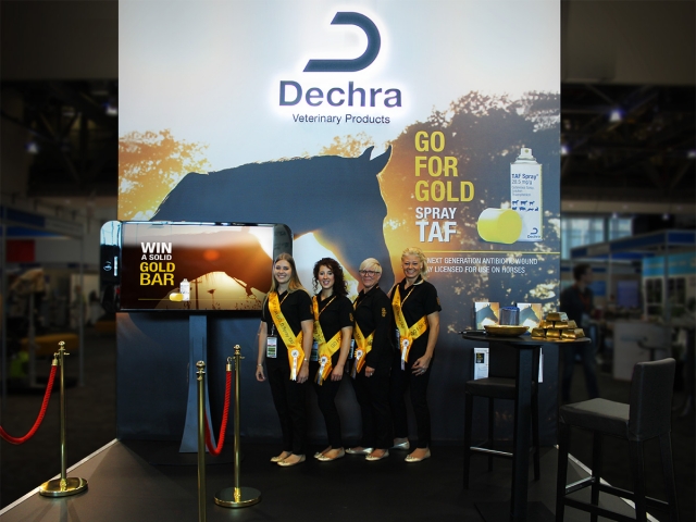 The DECHRA team at the stand at BEVA Congress