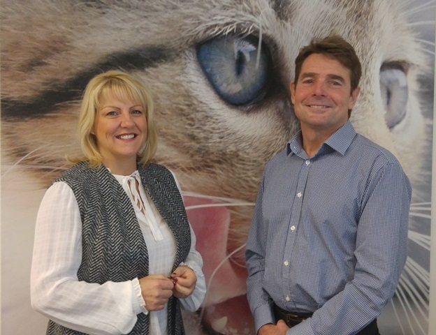 Janet Hughes and Agria Managing Director Simon Wheeler