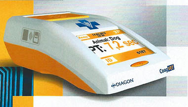 The new CoagVET whole blood veterinary PT/APTT instrument