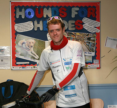 Stan Livy, vet from Goddard’s Eastcote branch, who completed 154 miles of the route himself