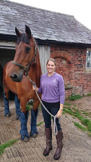 Photo of Alana with a horse