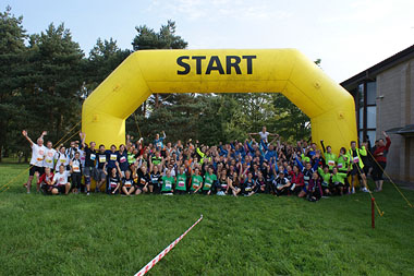 All the competitors at the start