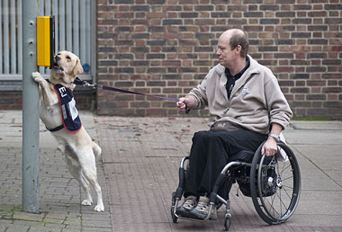 Allen Parton with EJ at crossing