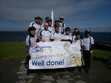 At the finishing line!