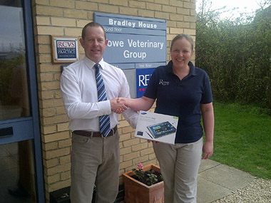 Elisa Rowe pictured with Matthew Oakes of Chanelle