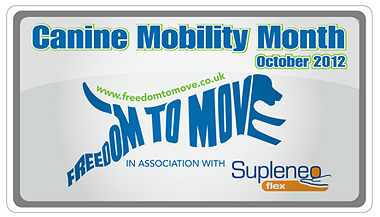 Canine Mobility Month - Freedom to Move October 2012 poster