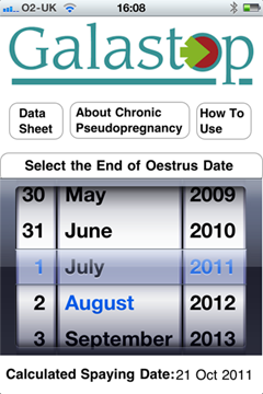 Galastop App screenshot