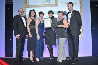 The Lintbells team at the Hertfordshire Business Awards 2012