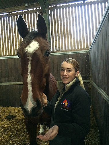 Laura Ball and a horse