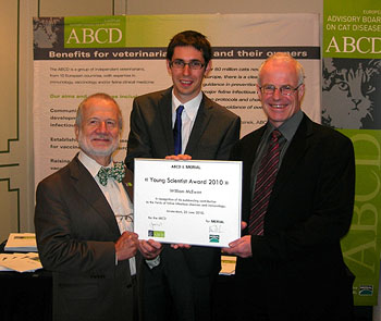 British researcher William McEwan wins the ABCD & Merial Young Scientist Award 2010