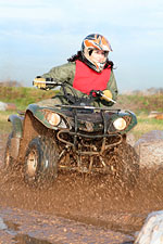 Quad bike rider