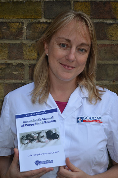 Samantha pictured holding her book