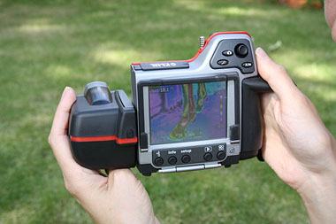 VTI camera showing thermal image