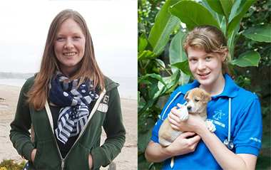 Left: Caroline Gillespie, right: Emily Jeanes