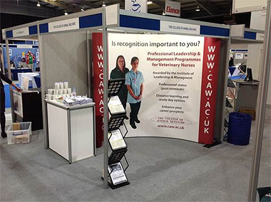 CAW photo of stand at show