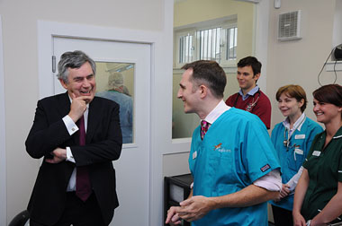 Gordown Brown at practice