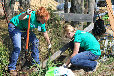 Photo of Procter & Gamble Pet Care Employees Kicking off Annual Iams Home 4 the Holidays Pet Adoption Campaign