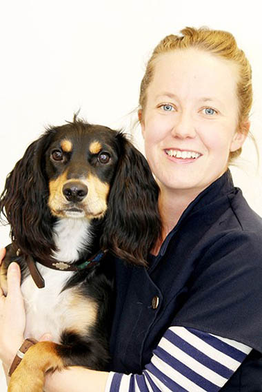 Jo Halfacre, a veterinary surgeon at Portland Road Veterinary Surgery in East Grinstead, winner of the prize