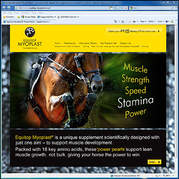 Screenshot from Myoplast website