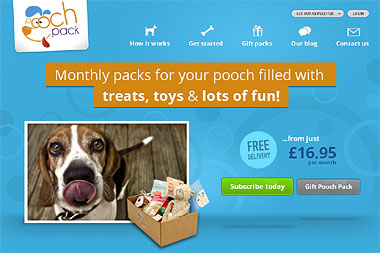 Pooch Pack website screenshot