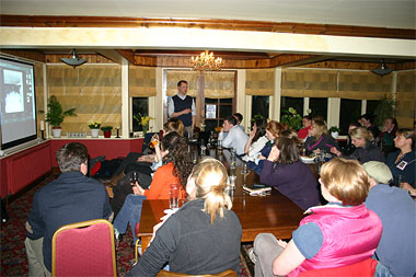 Photo of crowd attending CPD in the pub