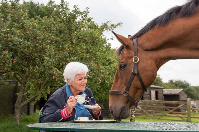 Pam St Clement supports Brooke for Remember A Charity Week