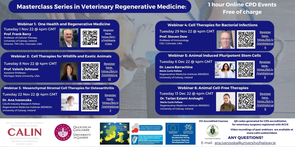 Masterclass Vet Regenerative Medicine 2022 banner