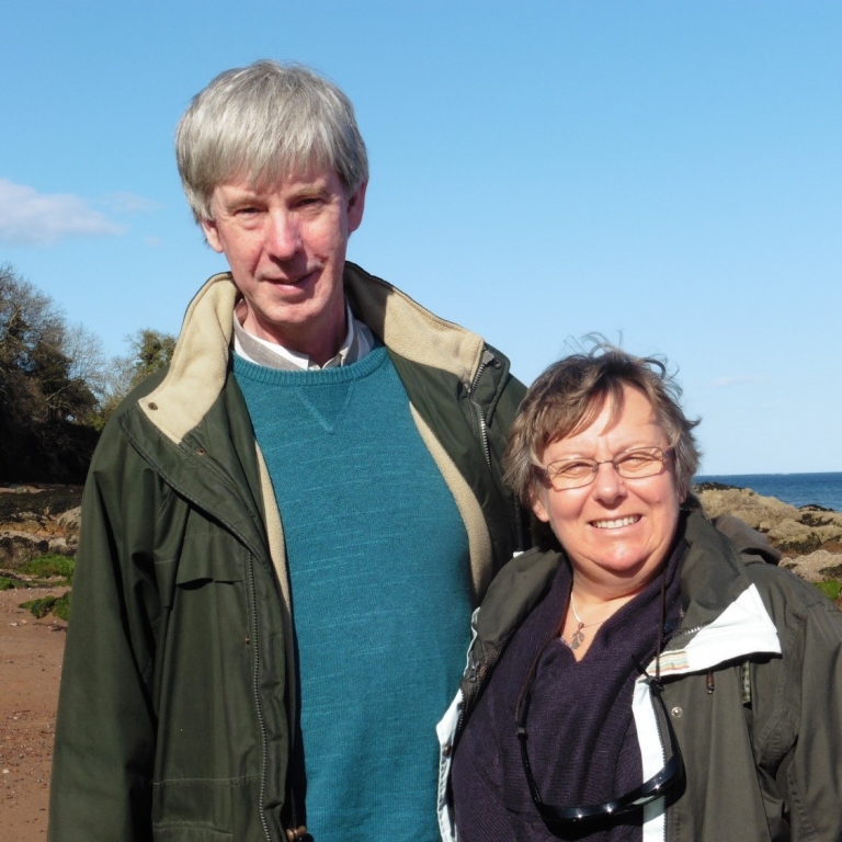 Robin Bone, who is retiring after 37 years at 608 Vets, pictured with his wife Alison