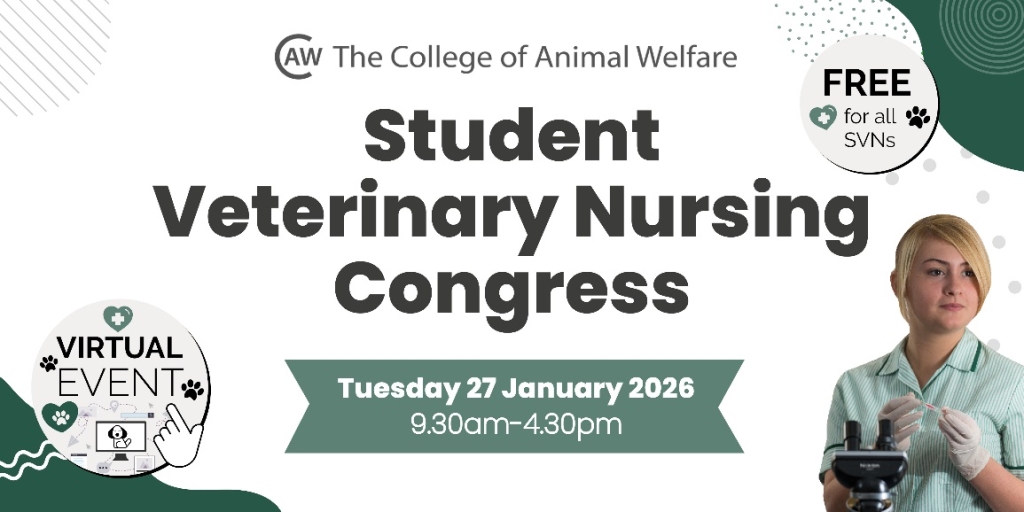 Student Veterinary Nursing Congress returns on Tuesday 27 January 2026