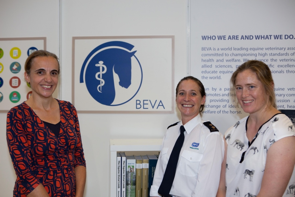 L to R: Caroline Allen, RSPCA Officer Christine McNeil and Merry Smith