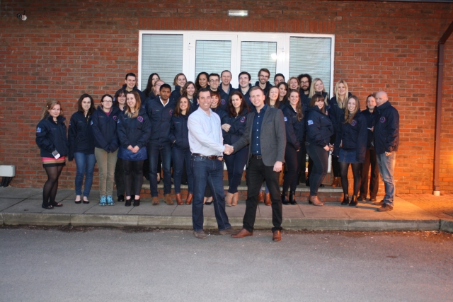 Vets on the IVC New Graduate Academy Programme being presented with their jackets 