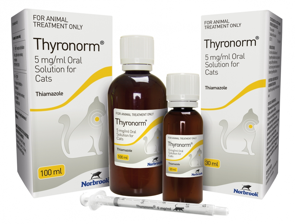 A Norbrook survey of 200 veterinary surgeons revealed that 95 per cent reported success treating cats with Thyronorm Oral Solution for Cats.