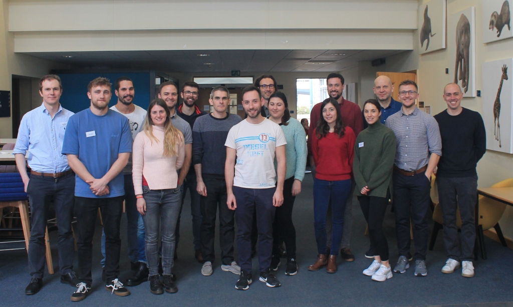 Course attendees with Tom Shaw (far left) and Sebastien Behr (central back)