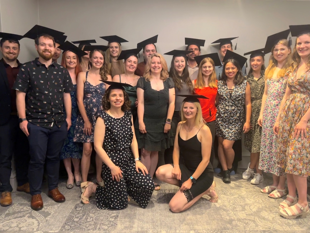 Linnaeus graduates with Alison Price (centre) 
