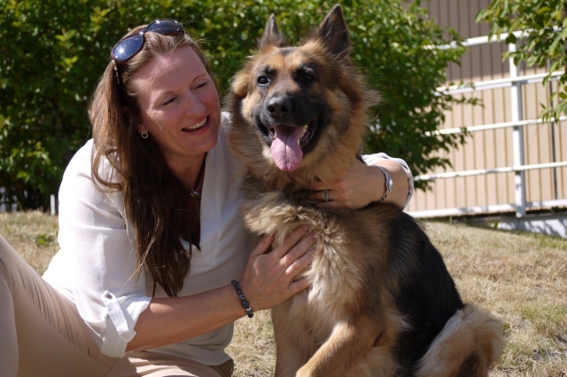 Lisbet and her dog Lexi