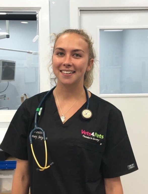 Caroline Kyle at Vets4Pets Guernsey