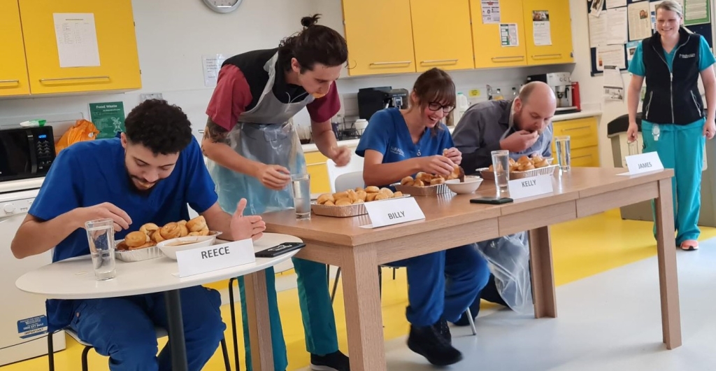 Yorkshire Day has been celebrated at a leading Wakefield animal hospital with a Yorkshire Pudding eating competition among the highlights. 