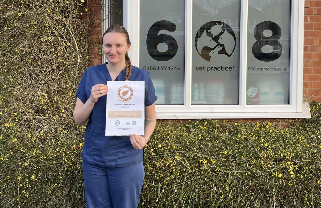 Nicola Eden, sustainability lead at 608 Vet Practice, which has earned national recognition for its sustainability work. 