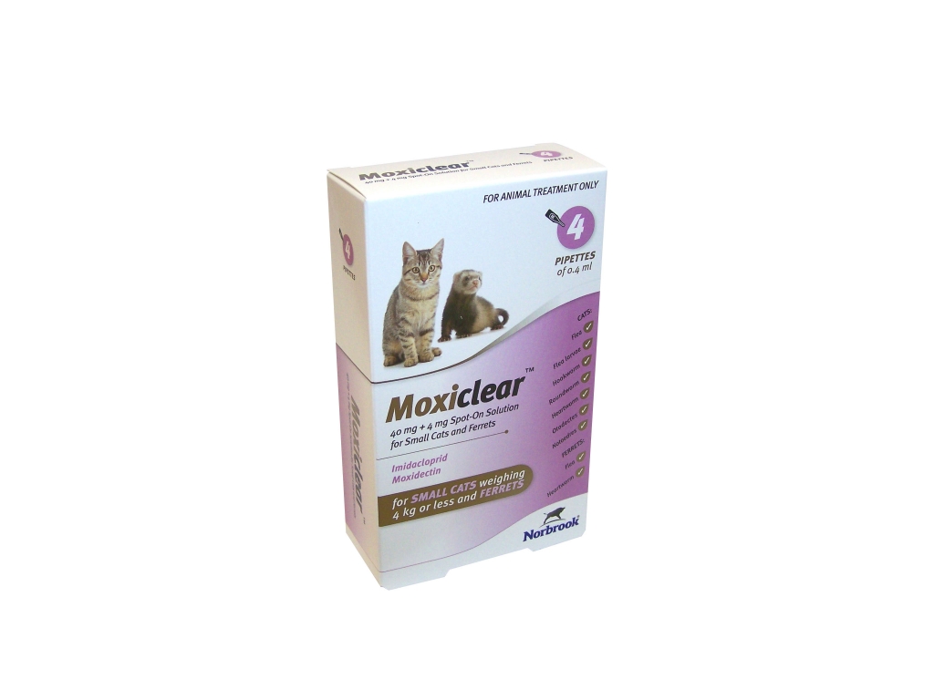 Norbrook has launched Moxiclear, a broad spectrum endectocide monthly spot-on for the treatment and prevention of important parasites in cats and ferrets. 