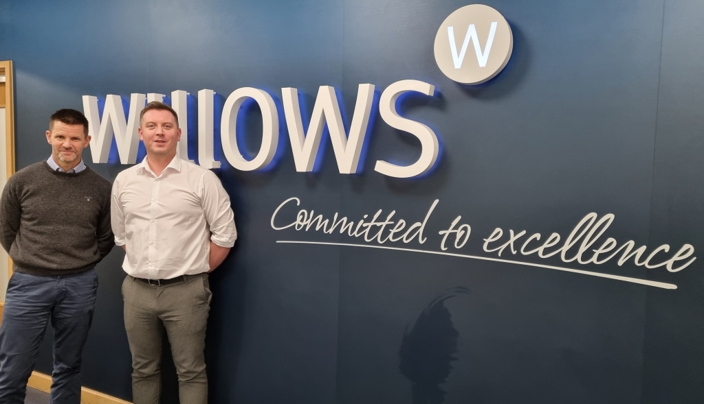 Willows managing director Toby Gemmill (left) with new hospital director Tom Reilly. 
